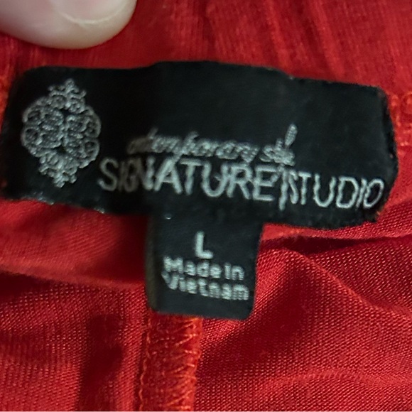 💜 CLEARANCE CONTEMPORARY STYLE Studio Rayon blend elastic waist maxi skirt. SZ L - Picture 7 of 8